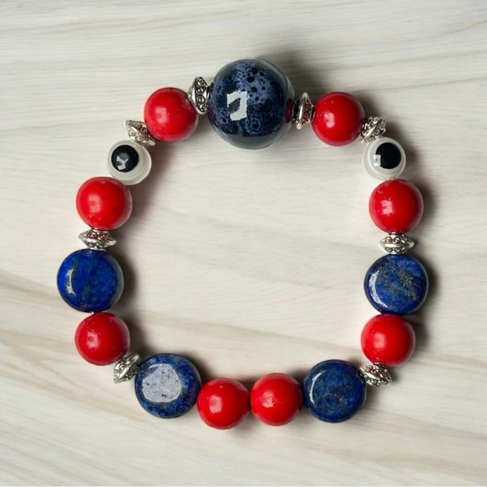 Artisan Glass Beaded Bracelet